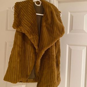 Fur open vest